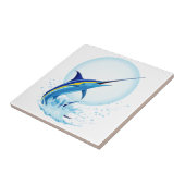 Carreau Marlin Bleu Jaillissant de l'Océan (Côté)
