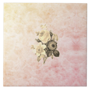 Carreau Marmo marbre marbre colored flowers