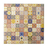 Carreau Marocain carrelage jaune et bleu (Devant)