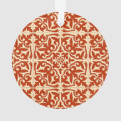 Carreau marocain - corail orange et pêche (dos)
