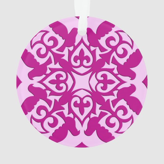Carreau marocain - magenta et rose (dos)