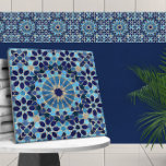 Carreau Marocain Mosaic Blues et or<br><div class="desc">Marocain Mosaic Blues et or</div>