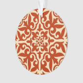 Carreau marocain - orange corail et pêche (devant)