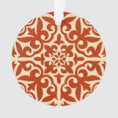 Carreau marocain - orange corail et pêche (devant)