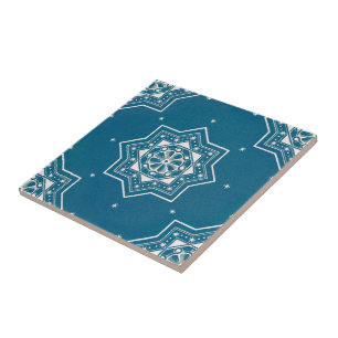 Carreau Marocain Portugais Bleu Azulejos Motif Carrelage