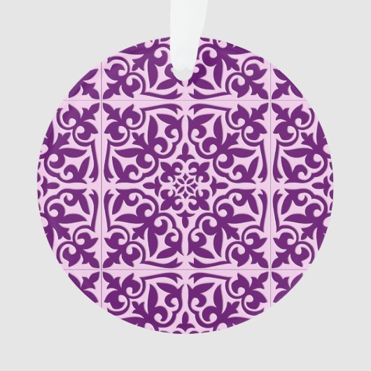 Carreau marocain - violet et orchidée (devant)