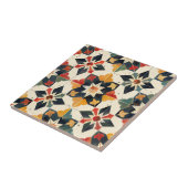 Carreau Marocain Zellij Rouge Jaune et Vert (Côté)