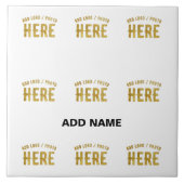 CARREAU MARQUE BLANCHE MODERNE ET PERSONNALISABLE VÉRIFIÉE (Devant)