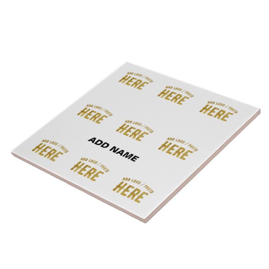 CARREAU MARQUE BLANCHE MODERNE ET PERSONNALISABLE VÉRIFIÉE (Côté)