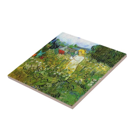 Carreau Marquerite Gachet dans le jardin, Vincent van Gogh (Côté)