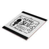 Carreau marrant salle de bain seword art (Côté)