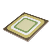 Carreau Marron Rétro Vert Blanc (Côté)