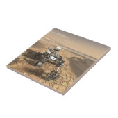 Carreau Mars 2020 Rover Sur La Surface De Mars. (Côté)