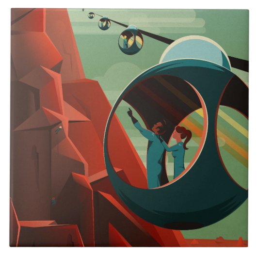 Carreau Mars Olympus Mons Système solaire Volcano le plus  (Devant)