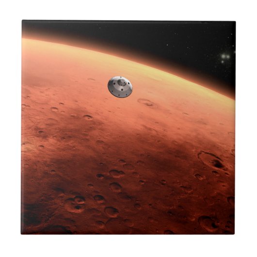 Carreau Mars Science Laboratory approchant Mars. (Devant)
