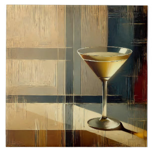Carreau Martini de style moderne du milieu du siècle dans
