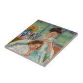 Carreau Mary Cassatt - Jeune mère coudre (Côté)