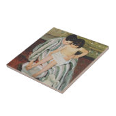 Carreau Mary Cassatt Peinture sur le bain de l'enfant (Côté)