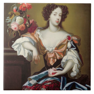 Carreau Mary de Modène (1658-1718), c.1680 (huile sur la