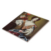 Carreau Mary de Modène (1658-1718), c.1680 (huile sur la (Côté)