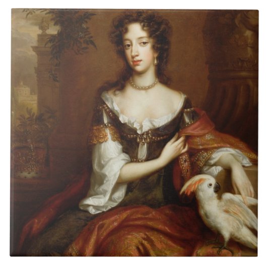 Carreau Mary de Modène (1658-1718), c.1685 (huile sur la (Devant)