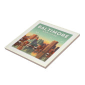 Carreau Maryland vintage Baltimore (Côté)