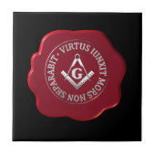 Carreau Masonic sceau de cire (Devant)