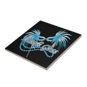 Carreau Masque bleu Mardi Gras (Côté)