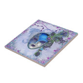 Carreau Masque Peacock Feather (Côté)