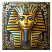 Carreau Masque royal égyptien - Tutankhamon (Devant)