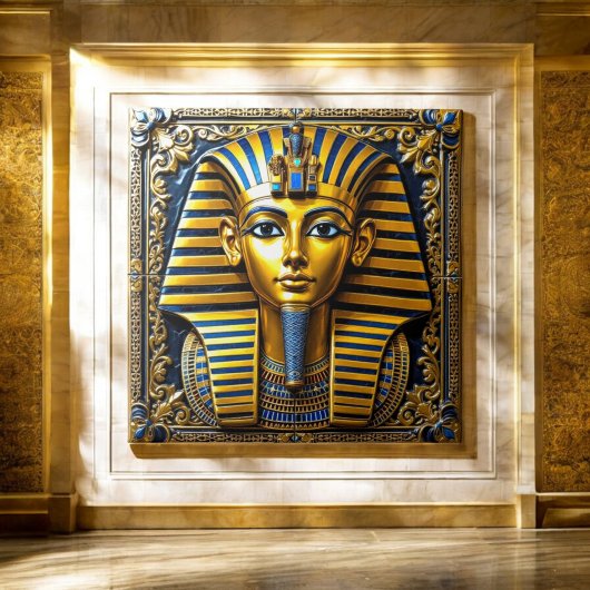 Carreau Masque royal égyptien - Tutankhamon