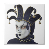 Masque vénitien bleu-foncé de Carnivale dans le