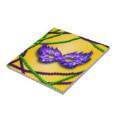 Carreau Masquerade de masque violet (Côté)