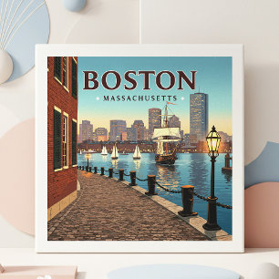 Carreau Massachusetts vintages de Boston