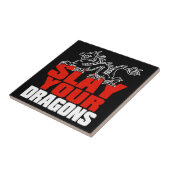 Carreau MASSACREZ VOS DRAGONS, cadeau pour des fans de la (Côté)