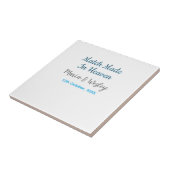 Carreau Match made in heaven blue black couple name date (Côté)