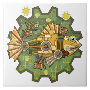 Carreau Matériel de pêche, poisson mécanique fantaisiste
