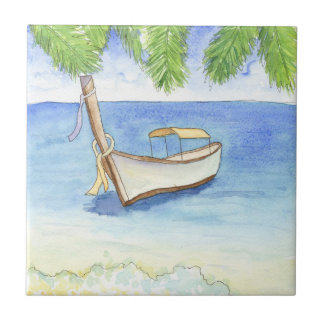 Carreau Matin à Bali Aquarelle