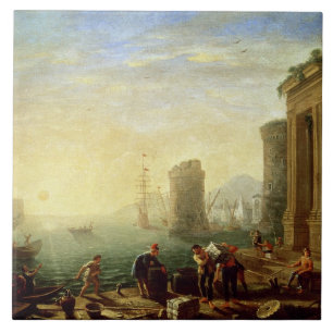 Carreau Matin au port, 1640 (huile sur la toile)