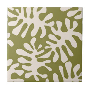 Carreau Matisse feuille vert