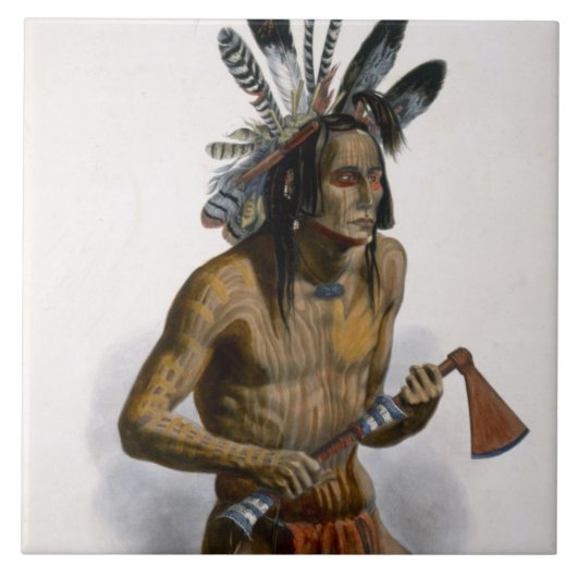 Carreau Mato-Tope, orné avec les insignes de son Warlik (Devant)