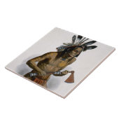 Carreau Mato-Tope, orné avec les insignes de son Warlik (Côté)