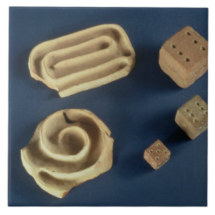 Carreau Matrices de grès et jeu de labyrinthe de terre
