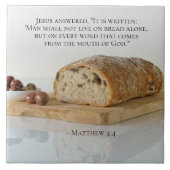Carreau Matthew 4:4 On shall not live on bread alone (Devant)