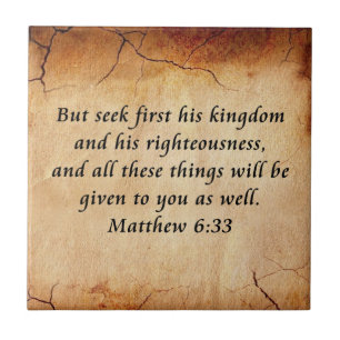 Carreau Matthew 6:33 Bible