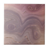 Carreau Mauve Strata | Dusty Rose et Rose Gold Agate (Devant)