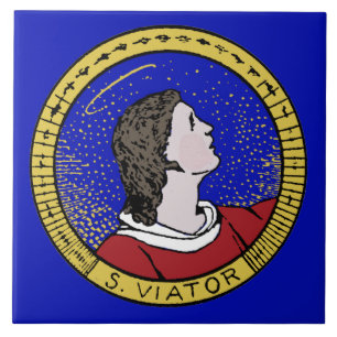 Carreau Médaillon de St Viateur de Lyon le catéchiste (LD