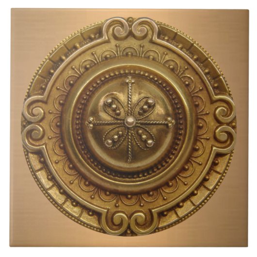 Carreau Médaillon d'or (Devant)