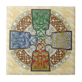 Carreau Médaillon élémentaire de croix celtique (Devant)