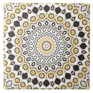 Carreau Médaillon moderne Mandala Kaleidoscope